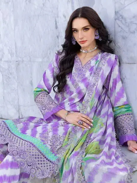 Charizma Lawn Embroidered Suit 8484