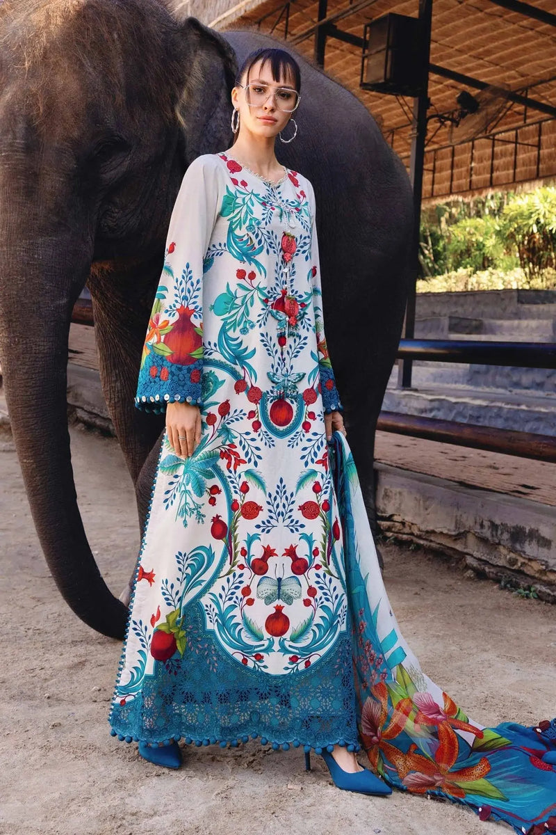 Lawn Suit Blue 8443