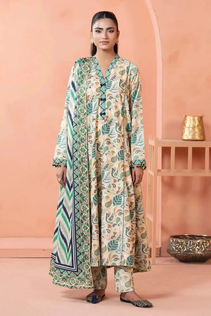 Lawn Suit Green Line 8458