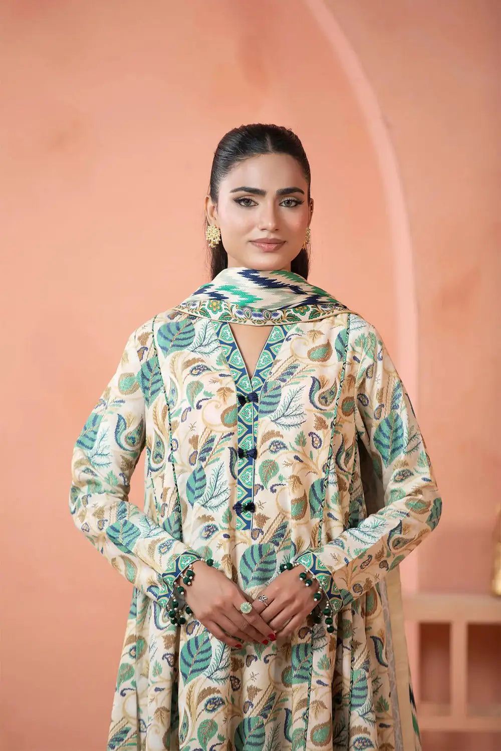 Lawn Suit Green Line 8458
