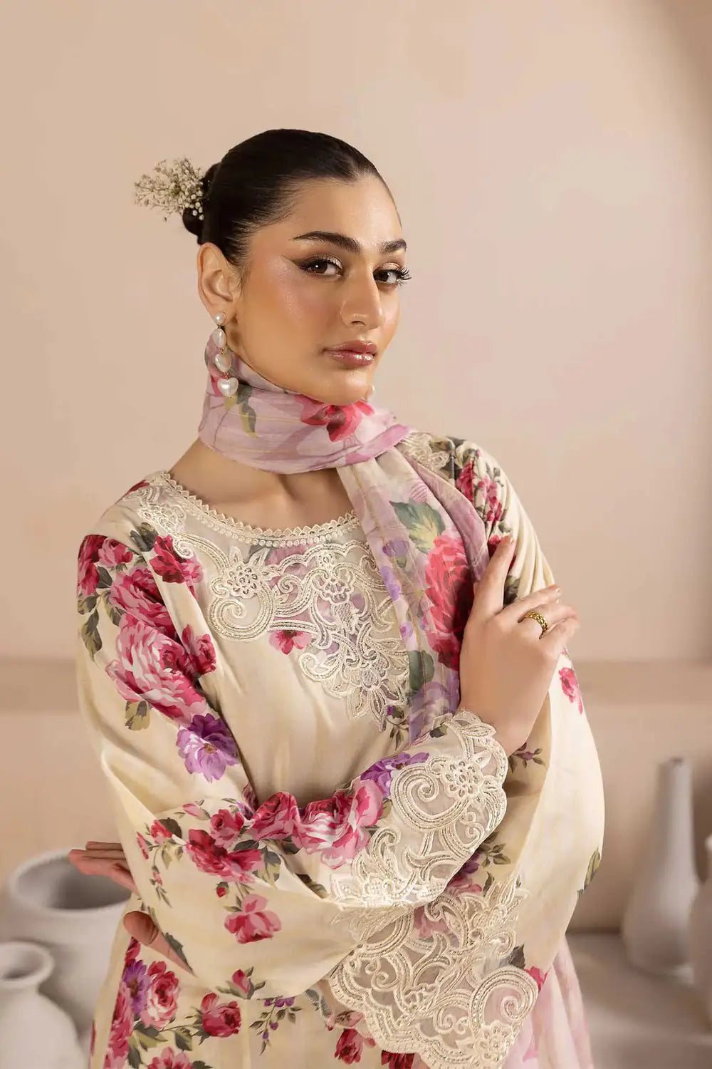 Lawn Suit Pink 8454