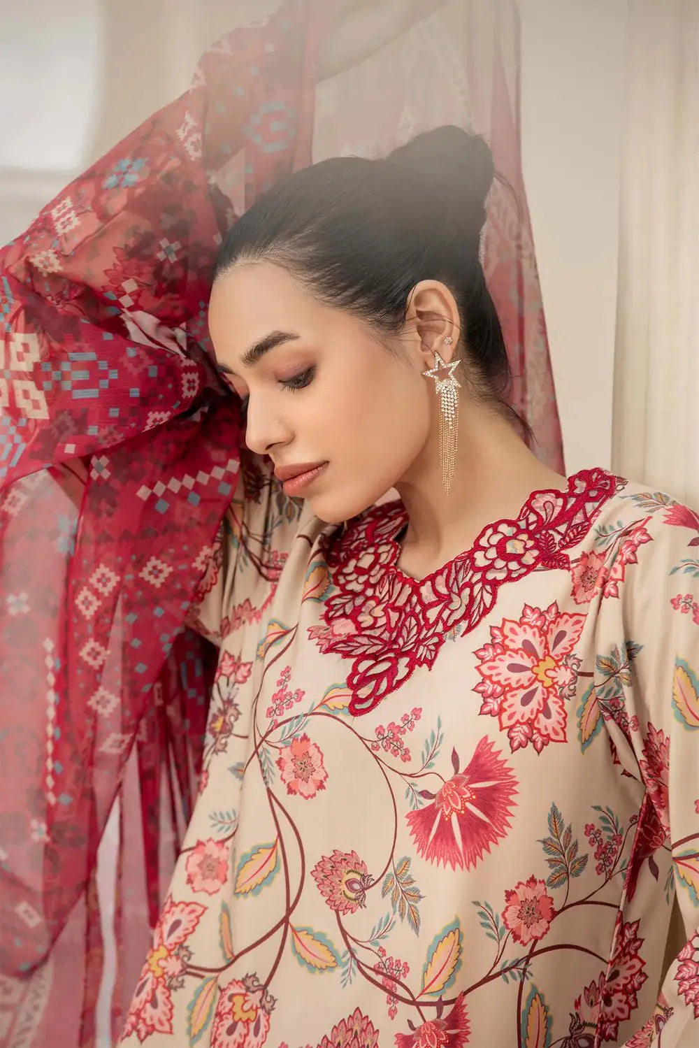 Lawn Suit Pink 8454