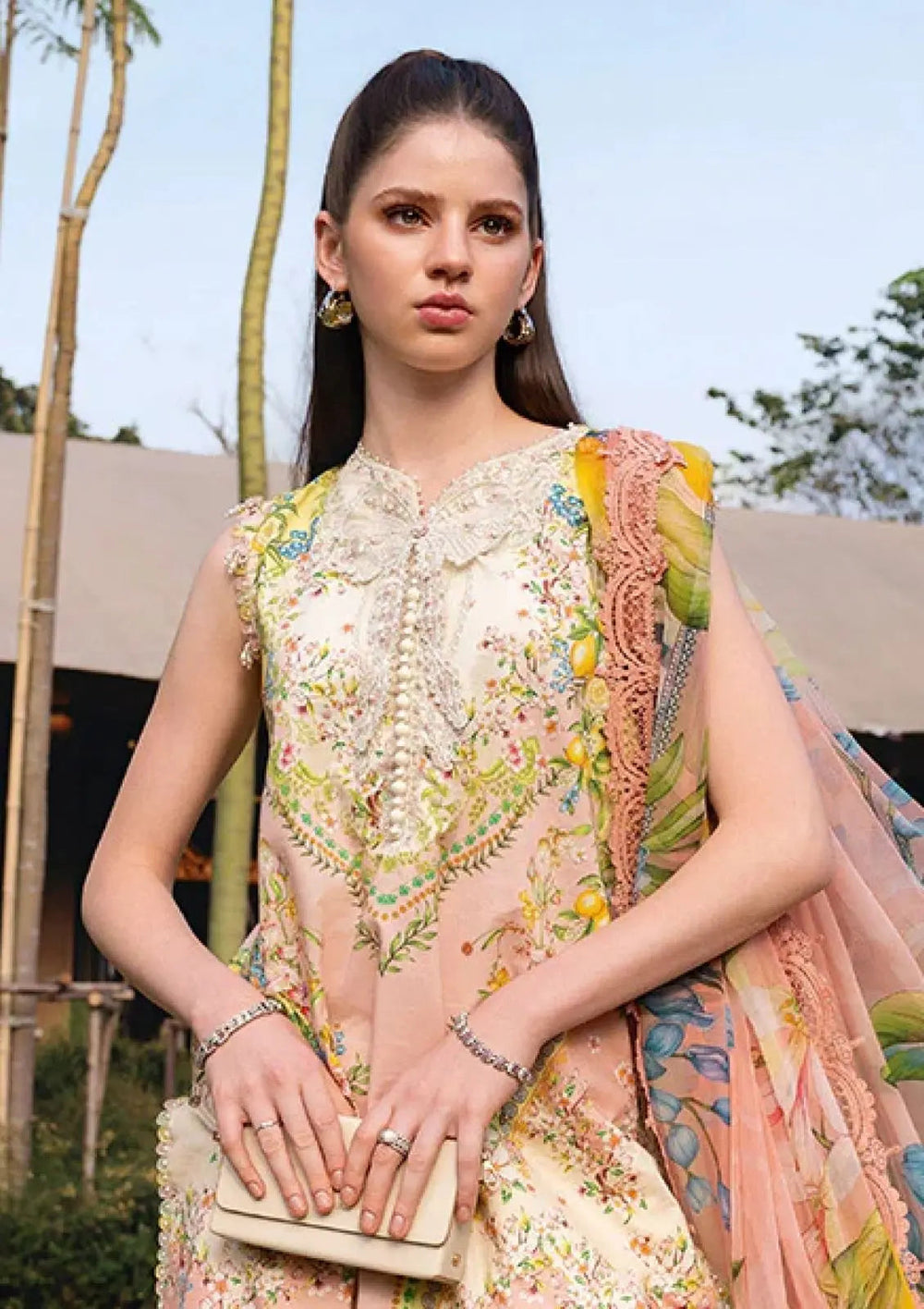 M Print Lawn Suit 8506