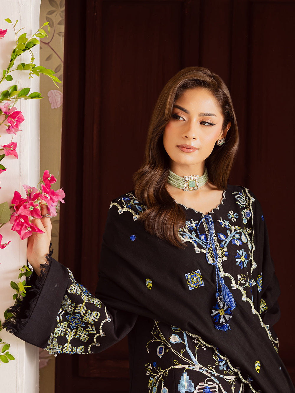 Printed Lawn Embroidered Suit 8585