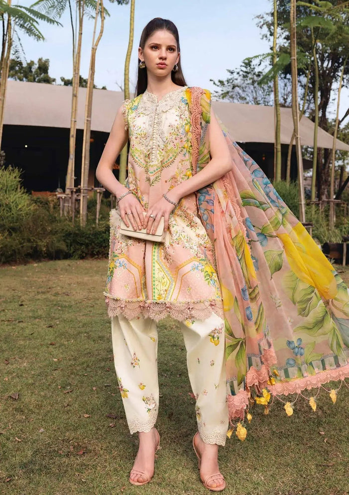 M Print Lawn Suit 8506
