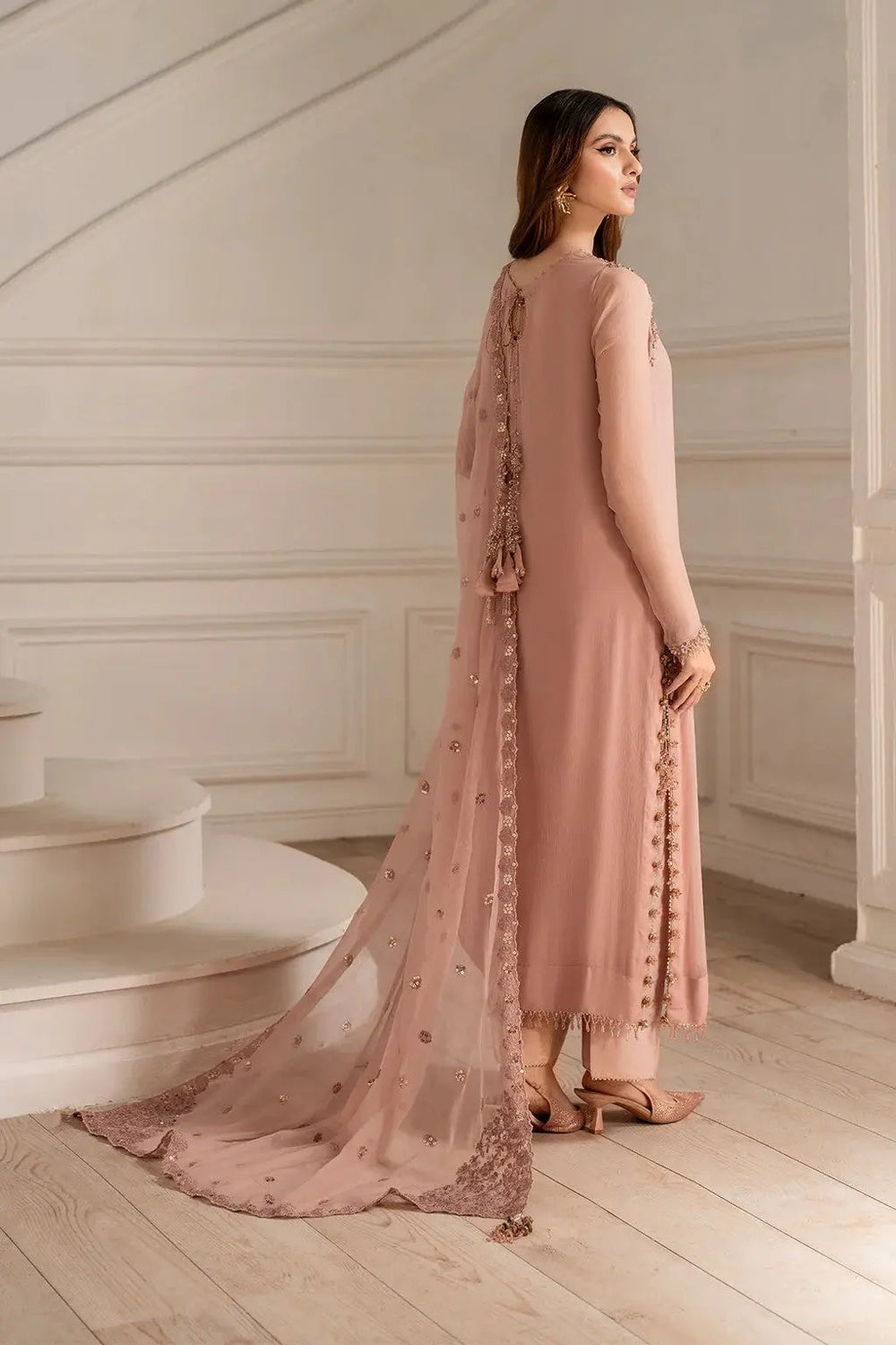 Chiffon Embroidery Suit 8515