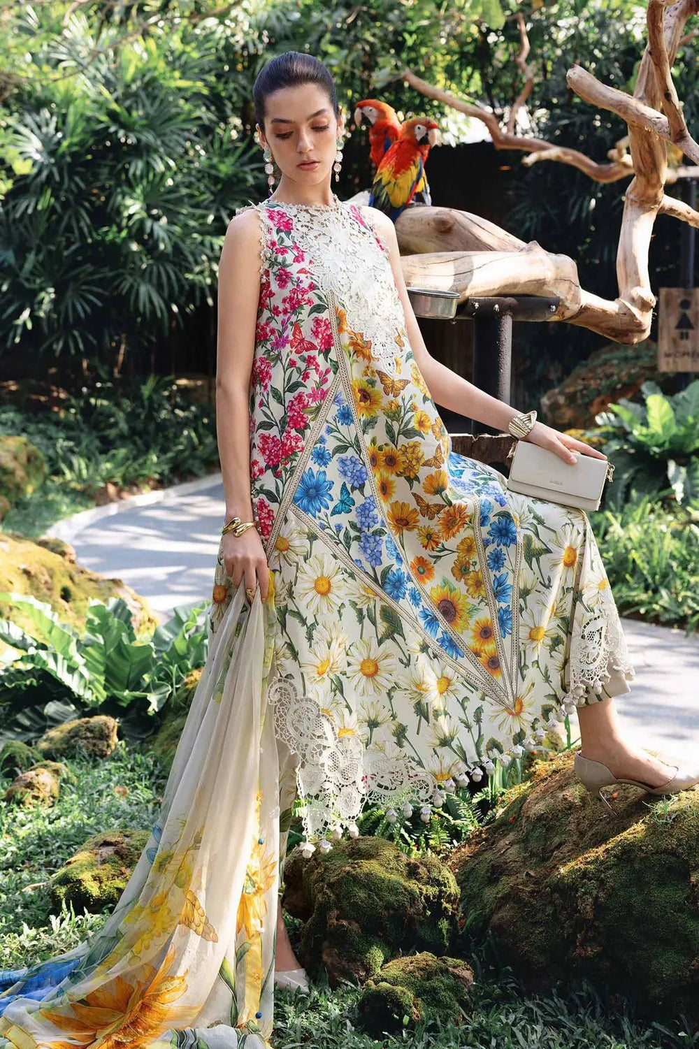 M Print Lawn Suit 8508
