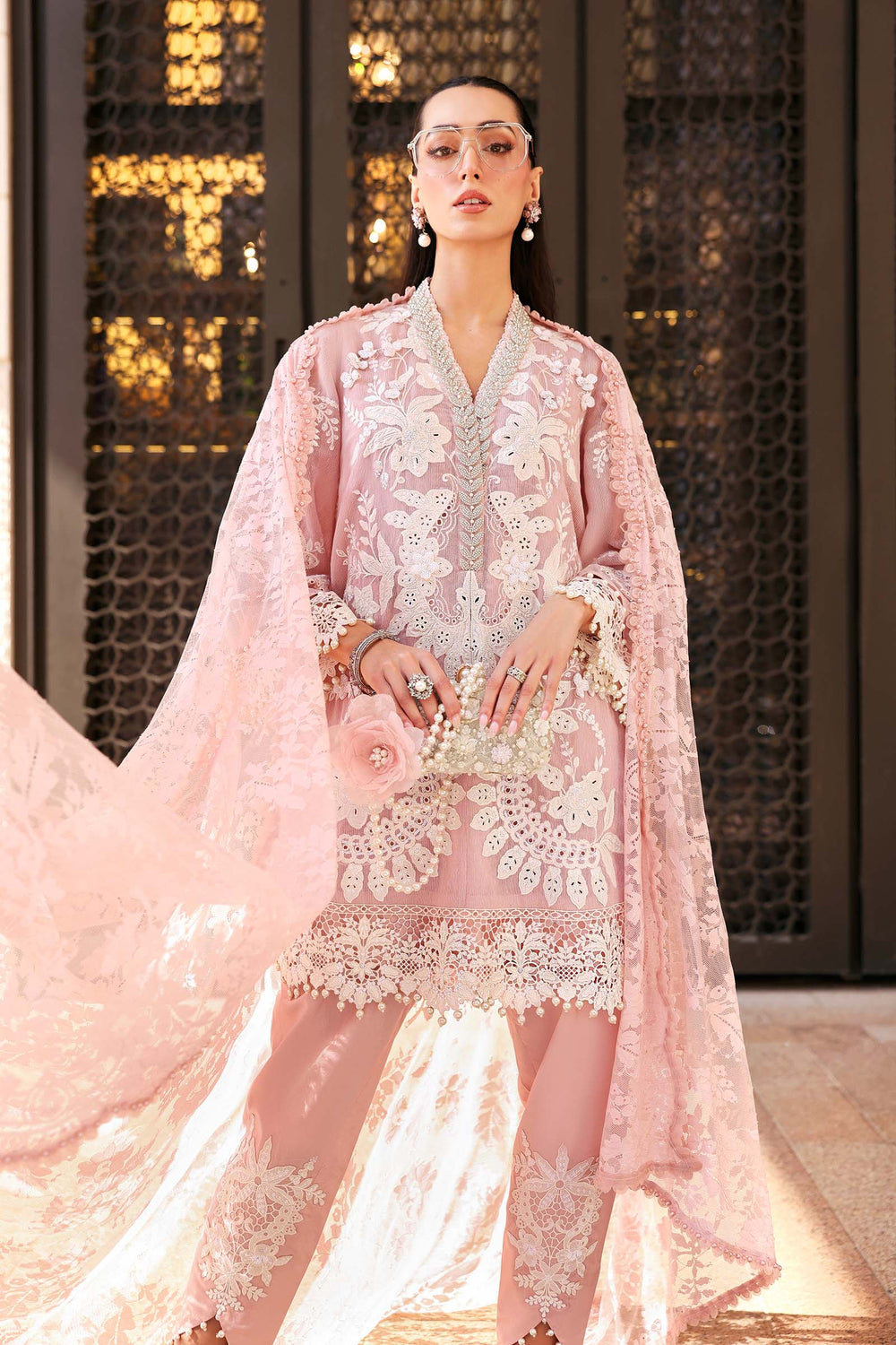 Embroidered Lawn Karandi Suit 8617