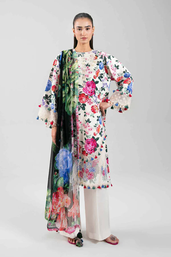 Digital Printed Lawn 8563