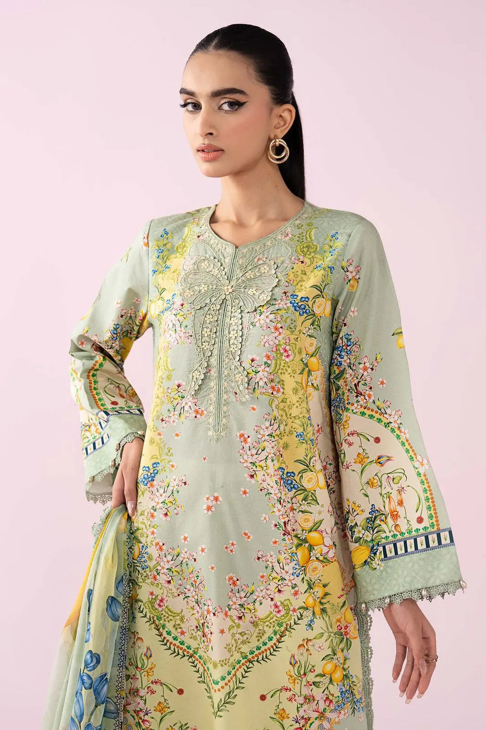 M Print Lawn Suit 8504