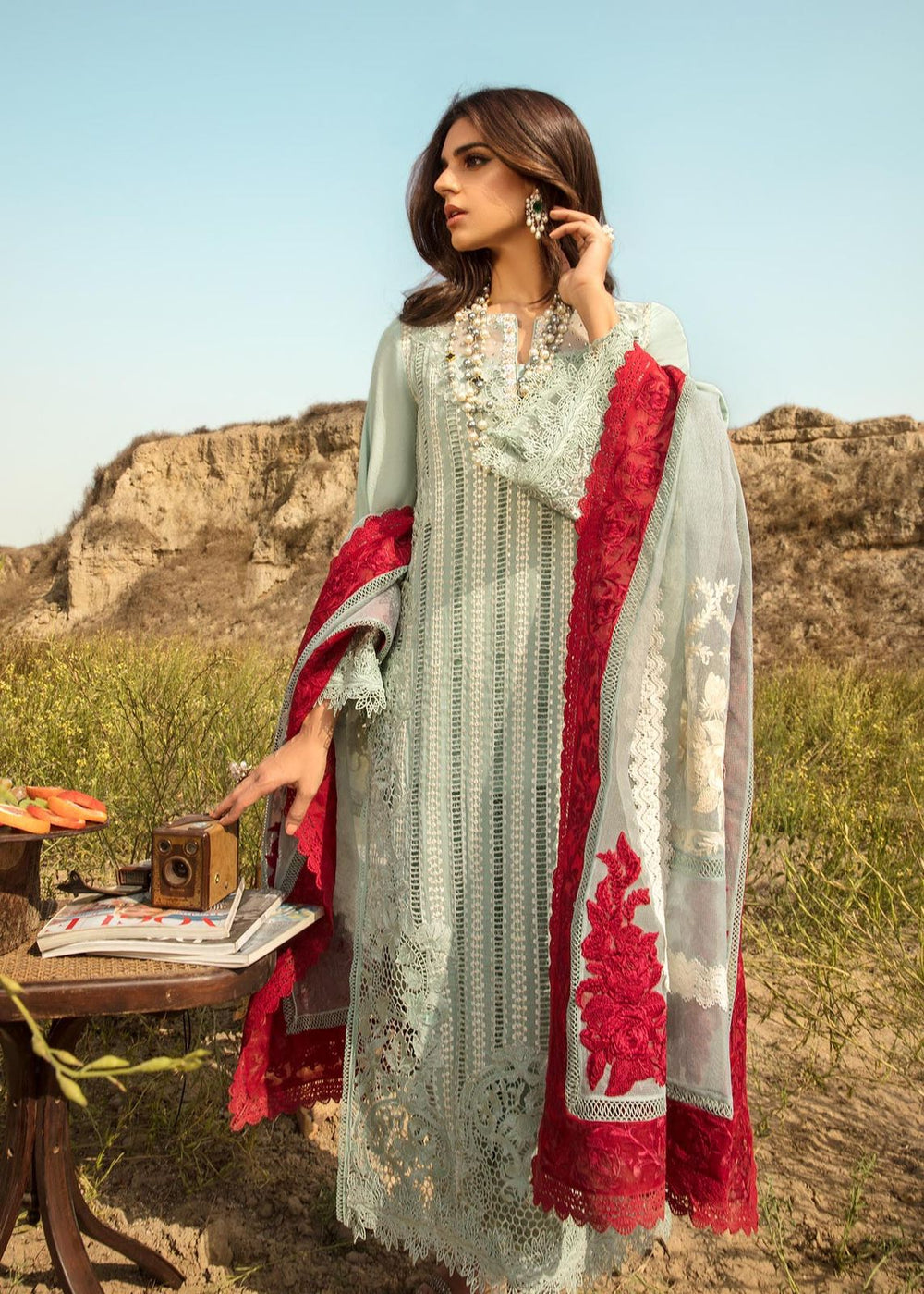 Chikankari Embroidered Suit 8571