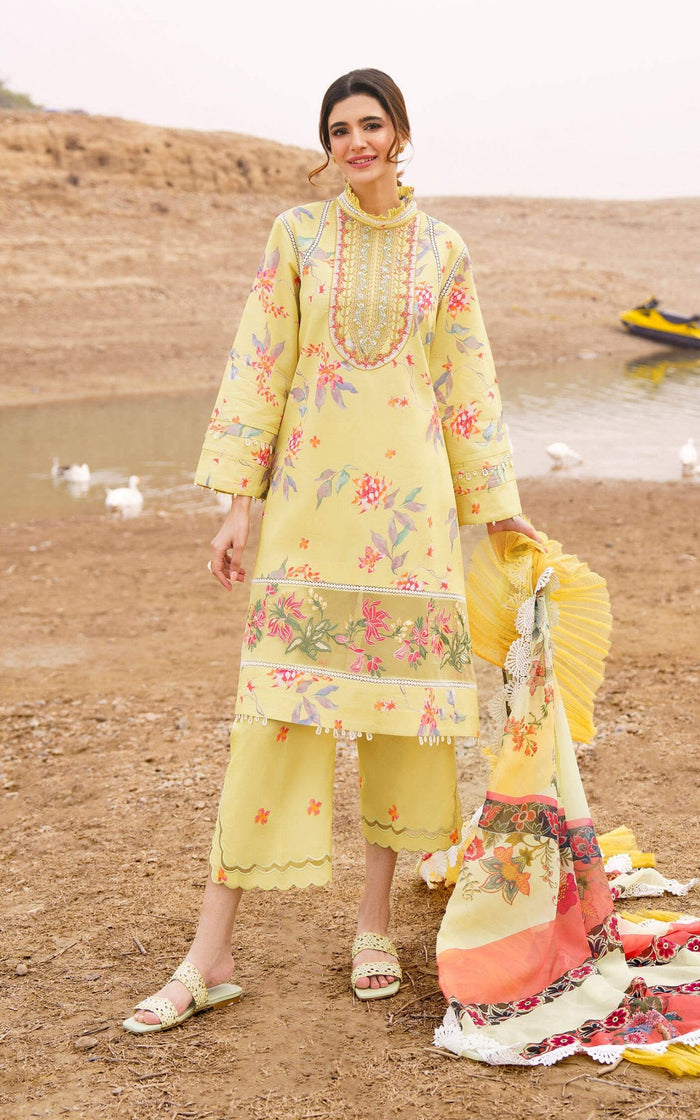 Zari Effect Lawn 8598