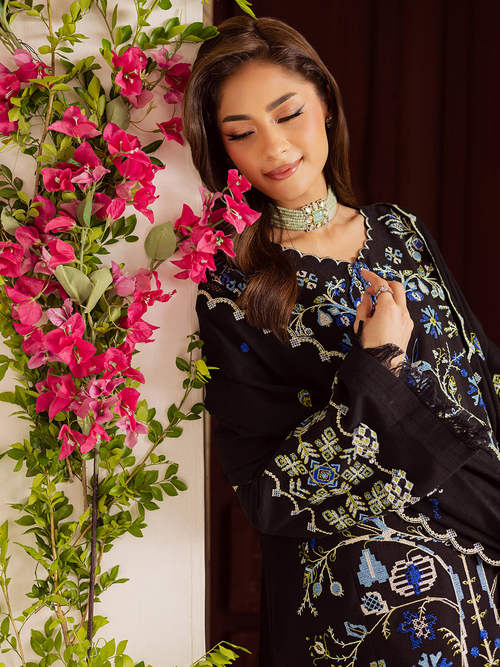 Printed Lawn Embroidered Suit 8585