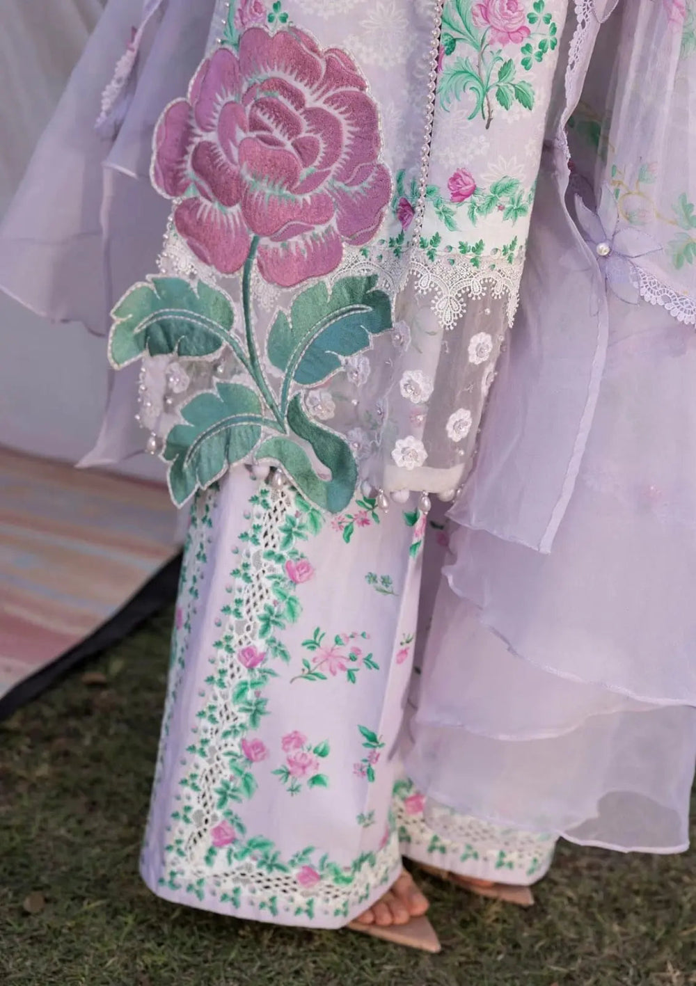 M Print lawn Suit 8527