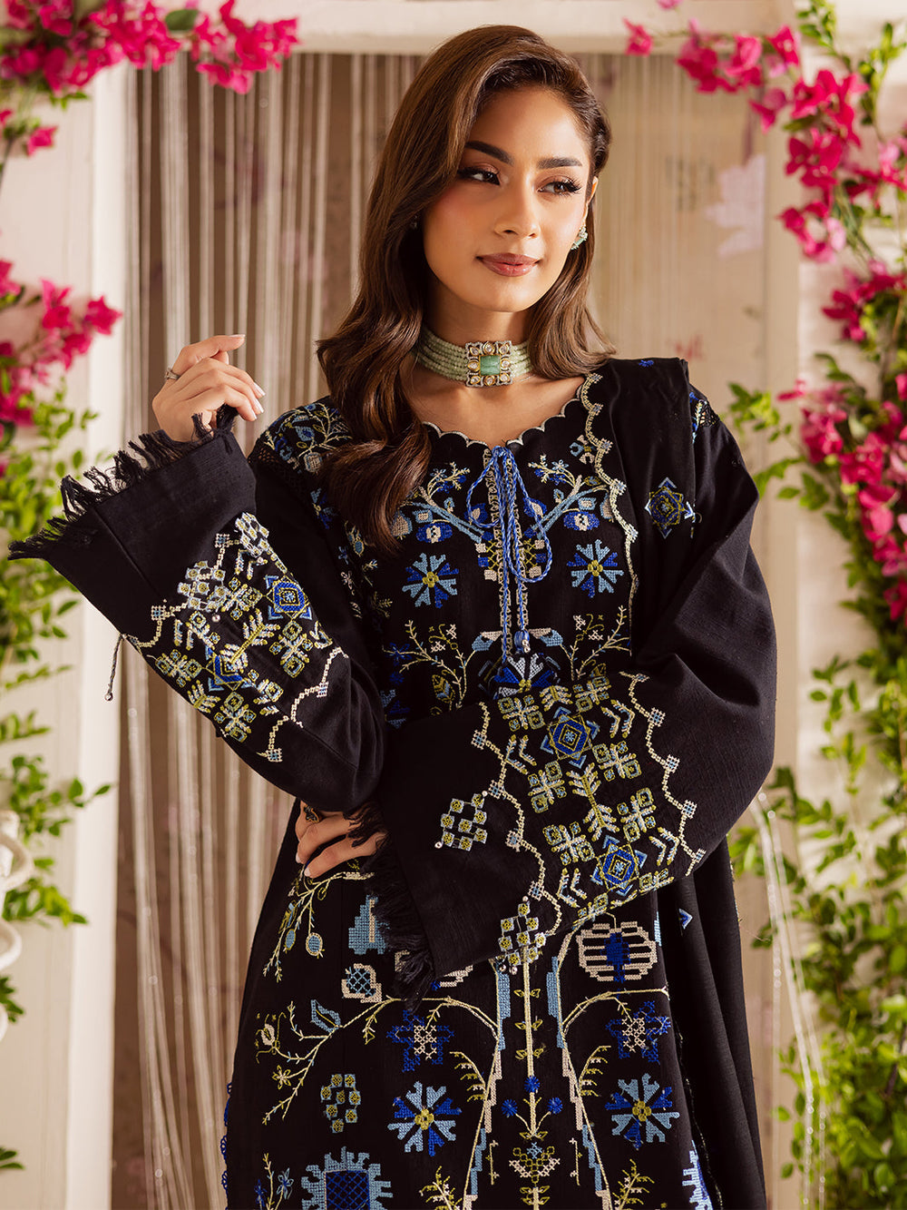 Printed Lawn Embroidered Suit 8585