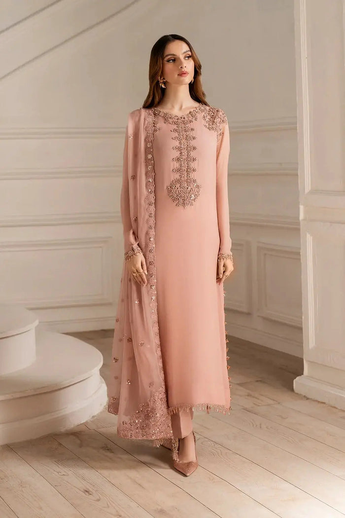 Chiffon Embroidery Suit 8515